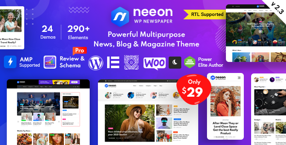 Neeonv.Nulled&#;WordPressNewsMagazineTheme