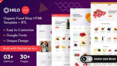 Hilov.Nulled&#;OrganicFoodeCommerceShopHTMLTemplate