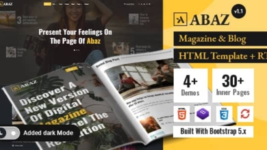 Abazv.Nulled&#;Newspaper&#;MagazineBlogHTMLTemplate