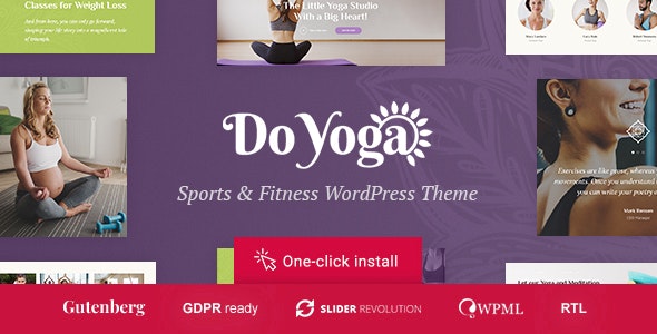 Do Yoga v1.2.1 开心版 – 健身工作室和瑜伽俱乐部 WordPress 主题