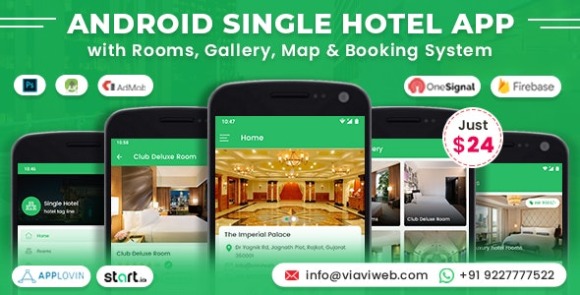 AndroidSingleHotelApplicationv.withRooms,Gallery,Map&#;BookingSystemAppSource