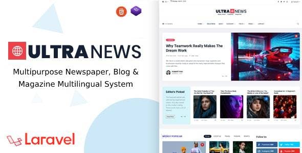 UltraNewsv..Nulled–LaravelNewspaper,BlogandMagazineMultilingualSystemPHPScript