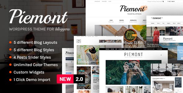 Piemont PremiumTravel&LifestyleResponsiveWordPressBlogTheme