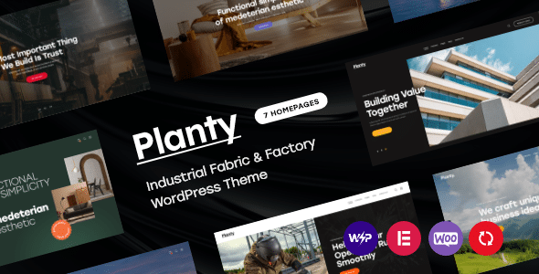 Plantyv.Nulled&#;IndustrialFabric&#;FactoryWordPressTheme