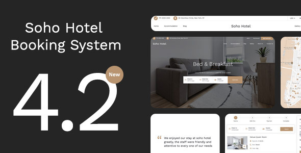 Soho Hotel v4.2.4 开心版 – 响应式酒店预订WP主题
