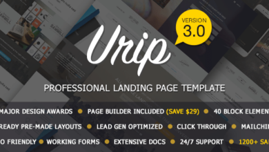 Uripv.Nulled&#;ProfessionalLandingPageWithHTMLBuilder