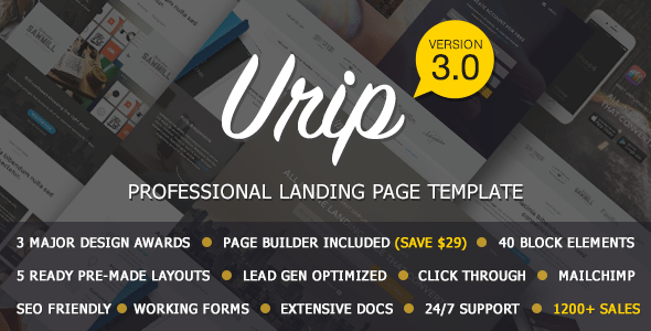 Uripv.Nulled&#;ProfessionalLandingPageWithHTMLBuilder