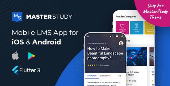 MasterStudyLMSMobileAppv..Nulled&#;FlutteriOS&#;Android