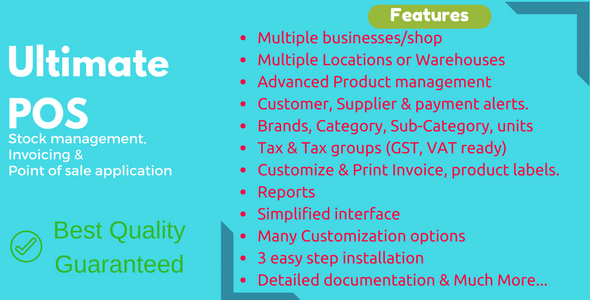 UltimatePOSv.Nulled&#;BestERP,StockManagement,PointofSale&#;Invoicingapplication