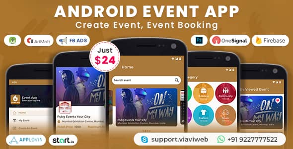 AndroidEventApp(CreateEvent,EventBooking)v.Free
