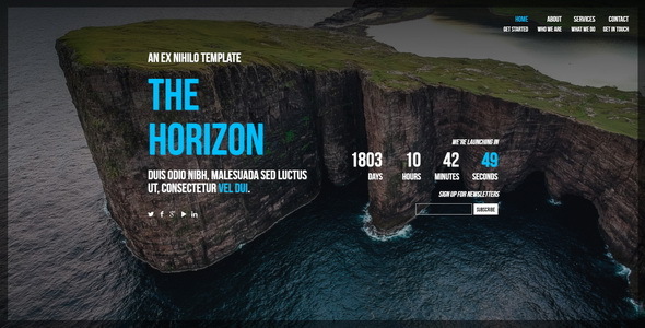 TheHorizonv.Nulled&#;ResponsiveComingSoonPage