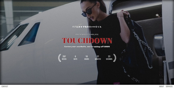 Touchdownv.Nulled&#;ResponsiveComingSoonPage