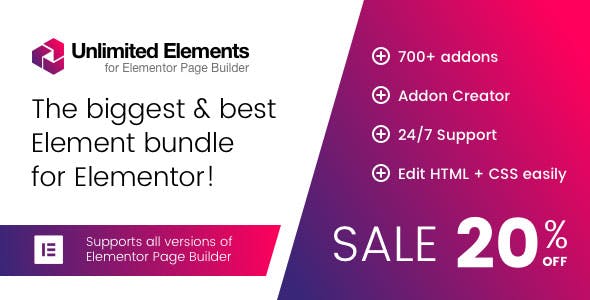 Unlimited Elements for Elementor Page Builder v1.5.42 Free