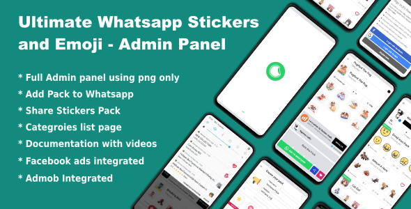 Ultimate Whatsapp Stickers and Emoji v4.0 Nulled – Admin Panel