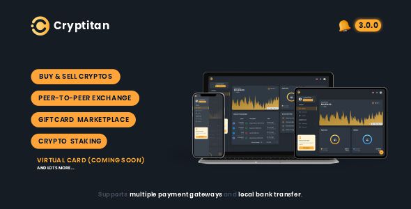 cryptitan multi featured crypto software digital marketplace