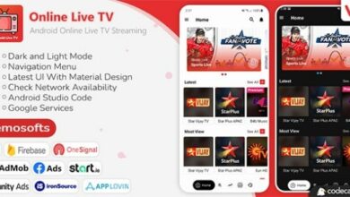 Android Online Live TV Streaming App Source Code