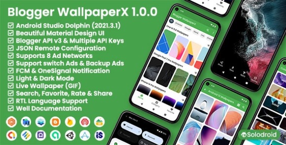 Blogger WallpaperX v1.0.0 Nulled – Blogger API v3 App Source