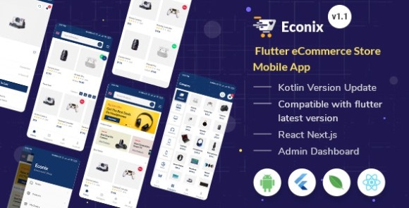 Econixv.Nulled–FluttereCommerceStoreMobileApp+ReactNodeAdminDashboardSourceCode