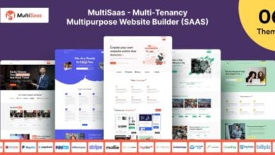 MultiSaaS v1.0.2 Nulled – Multi-Tenancy Multipurpose Website Builder (SaaS) PHP Script
