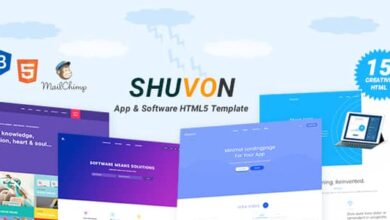Shuvon Nulled – App & Software Multipurpose Marketing Landing Page Template