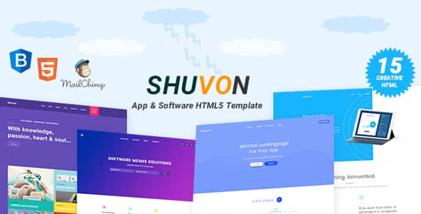 Shuvon Nulled – App & Software Multipurpose Marketing Landing Page Template