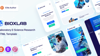 Bioxlab Nulled – Laboratory & Science Research HTML5 Template + RTL