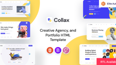 Collax Nulled – Creative Agency And Portfolio HTML5 Template