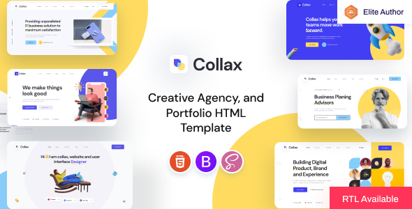 Collax Nulled – Creative Agency And Portfolio HTML5 Template