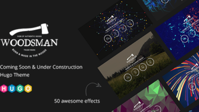 Woodsman Nulled – Coming Soon & Under Construction Hugo Theme