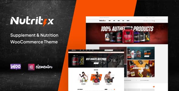 Nutritix v1.1.5 Nulled – Supplement & Nutrition WooCommerce Theme