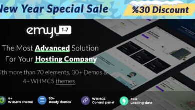 EMYUI v1.7 Nulled – Multipurpose Web Hosting with WHMCS Template