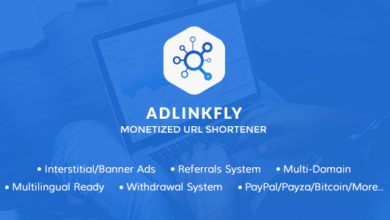 AdLinkFly v6.6.1 Nulled – Monetized URL Shortener