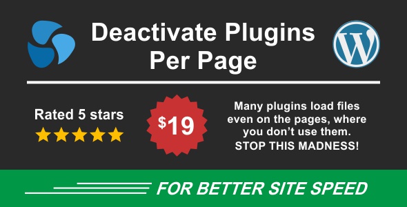 Deactivate Plugins Per Page v1.15.0 Nulled – Improve WordPress Performance