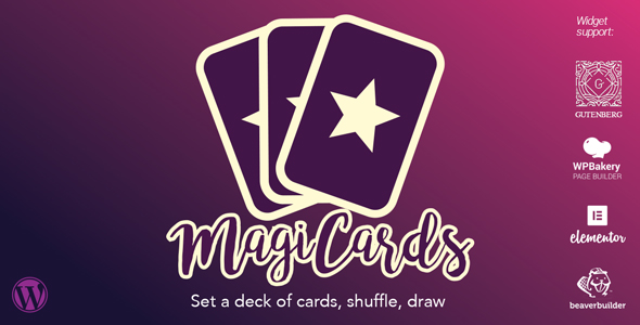 MagiCards v2.2.0 Nulled – decks of cards to shuffle | WP plugin