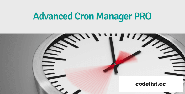 Advanced Cron Manager PRO v2.6.0 Free