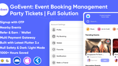 GoEvent v1.0 Nulled – Event Booking Management | Event Planner | Ticket Booking | Flutter Full Solution App