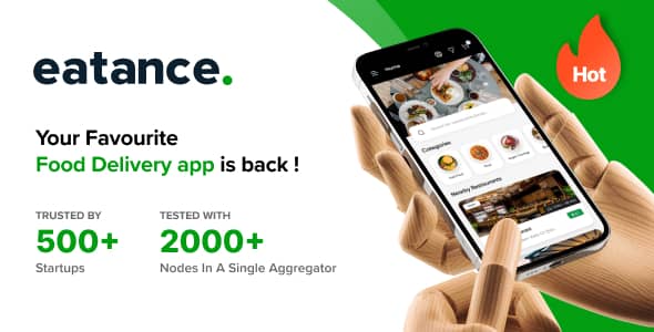 Eatance v2.0 Nulled – Advance Online Food Delivery & Multi Restaurant Aggregator with Website, Admin, API, Mobile Apps