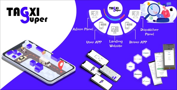 Tagxi Super v1.0 Nulled – Taxi + Goods Delivery Complete Solution