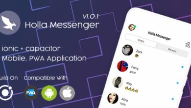Holla Messenger v1.0.1 Nulled – Ionic 6 – Pwa Mobile App