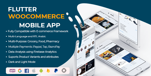 Flutter WooCommerce Android & Ios WooCommerce App v9.3.3 Free