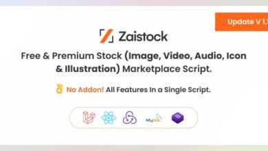 Zaistock v1.1 Nulled – Free & Premium Stock Photo, Video, Audio, Icon Illustration Script