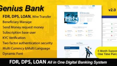 Genius Bank v2.1 Nulled – All in One Digital Banking System