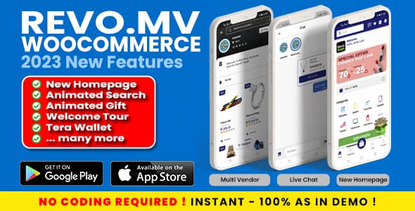 RevoMV v6.0.0 Nulled – Multivendor WCFM / Marketplace Flutter Android iOS App – Like Flipkart, Amazon, Shopee