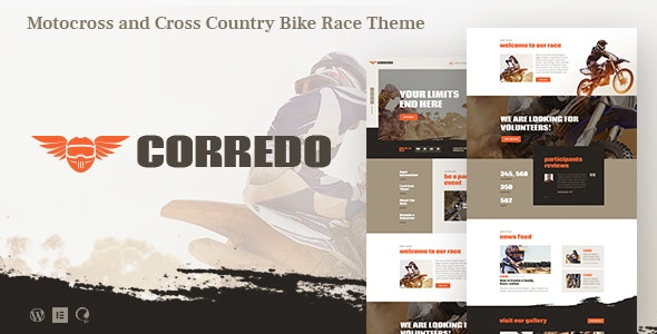 Corredo v1.1.8 Nulled – Bike Race & Sports Events WordPress Theme
