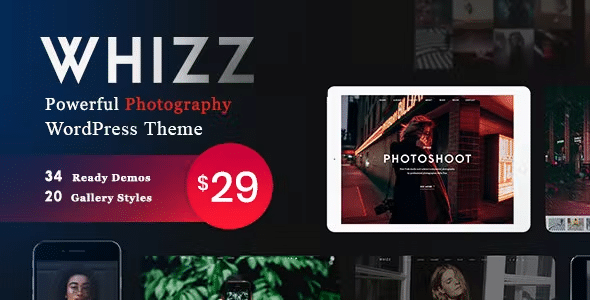 Whizz v2.3.1 Nulled – Photography WordPress for Photography