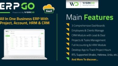 ERPGo SaaS v3.9 Nulled – All In One Business ERP With Project, Account, HRM, CRM & POS Script