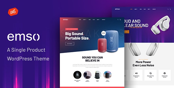 Emso v1.5 Nulled – A Single Product Theme