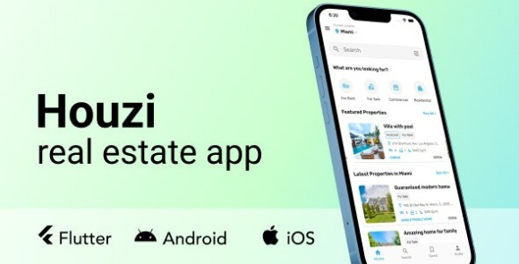 Houzi Real Estate App v1.1.5 Nulled – Source Code