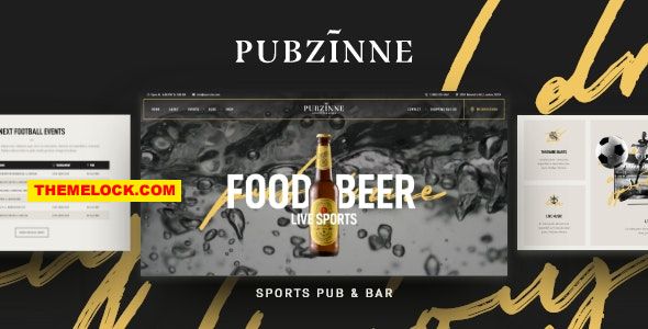 Pubzinne v1.0.5 Nulled – Sports Bar WordPress Theme
