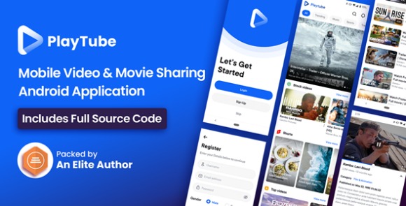 PlayTube v3.1.1 Nulled – Mobile Video & Movie Sharing Android Native Application (Import / Upload) App Source